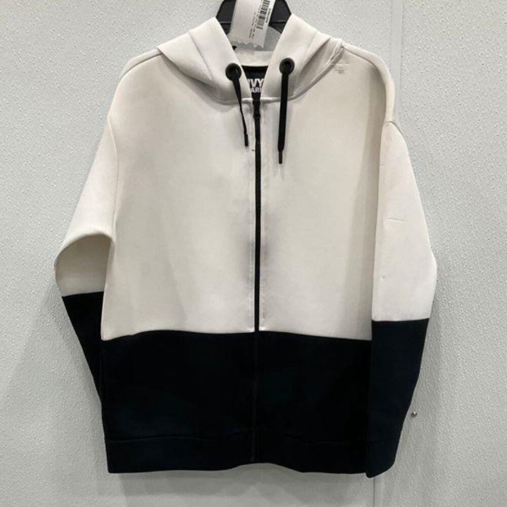 NWT Ivy Park Neoprene white and black sweatshirt Size M - Picture 2 of 10